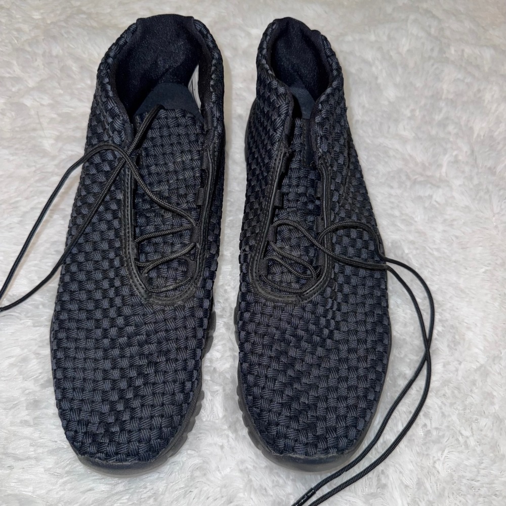 Jordan Future Sneakers Men 12 Black Excellent Woven Textile 656503-001